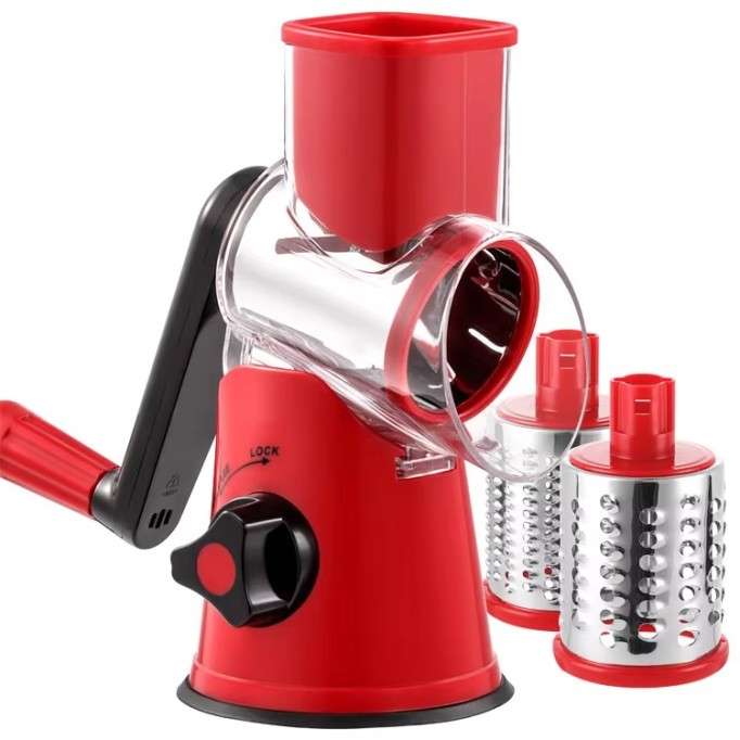 Manual Vegetable Cutter, Slicer & Grater | Multi-Functional 3-in-1 Kitchen Gadget for Effortless Food Prep (Random color)