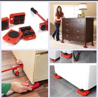 Furniture Lifter Mover Tool Set – Heavy-Duty Furniture Moving Rollers & Lifting Lever for Easy Home Appliance Transport