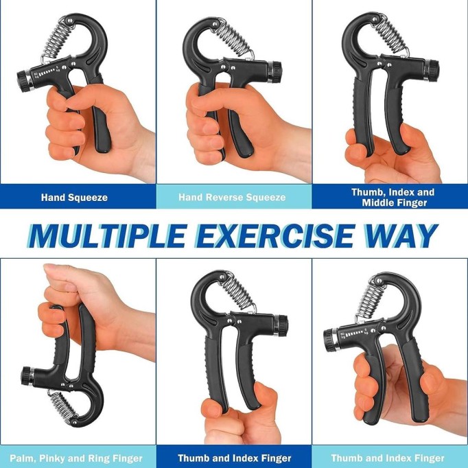 Adjustable Hand Grip Power Exerciser Forearm Wrist Strengthener Gripper 60-kg
