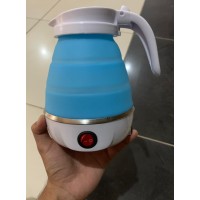 Fast Water Boiling 600 Ml Portable Kettle Travel Kettle Foods Boils Quickly Silicone Small Collapsible Foldable Electric Sports Bottle (Random Color)