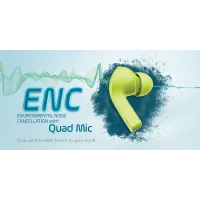 Air 31 Earbuds Wireless Earbuds With Crystal Transparent Case With Type-C Charging | Earbuds Bluetooth 5.3 - With Pouch - Random Color