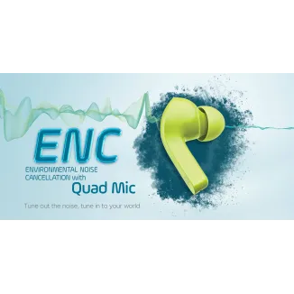 Air 31 Earbuds Wireless Earbuds With Crystal Transparent Case With Type-C Charging | Earbuds Bluetooth 5.3 - With Pouch - Random Color