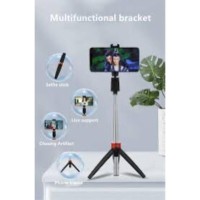 Portable Black Selfie Stick - Lightweight Design for Multiple Shooting Angles