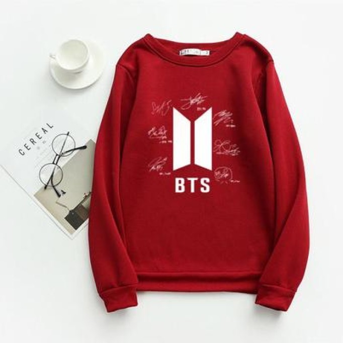 Women's Stitched Fleece Printed Sweat Shirt