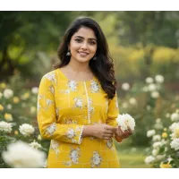 Stylish Women's Stitched Printed Shirt And Trouser in Crystal Wool - 2 Pcs Set