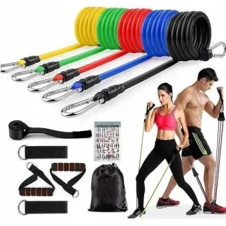Resistance Bands Set – Home Workout, Fitness & Strength Training Kit